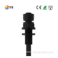 M12P Plate end Nylon nut waterproof connector